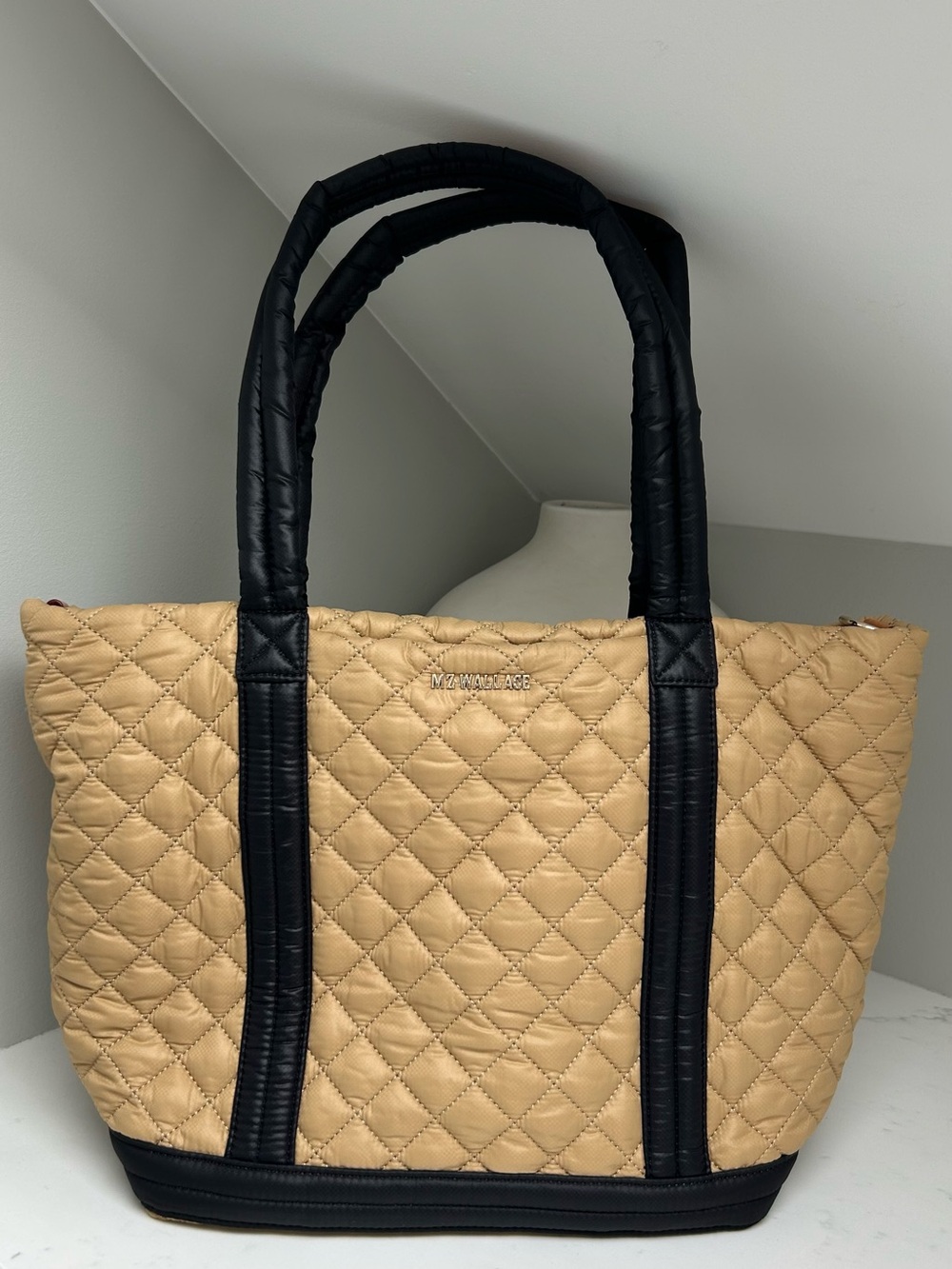 MZ Wallace Limited Edition Medium Empire Tote in Camel and Black